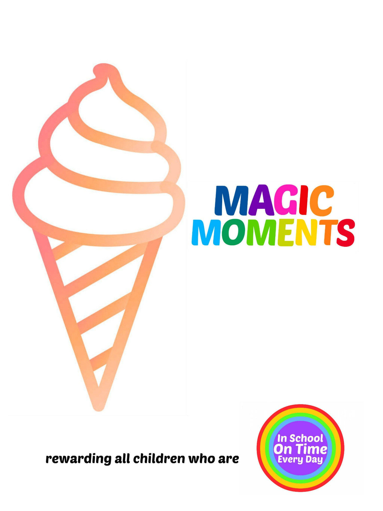 magic moments logo showing outline of an ice cream 